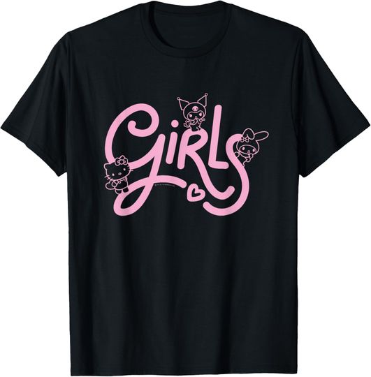 Hello Kitty My Melody Kuromi GIRLS T-Shirt, Hello Kitty T-Shirt