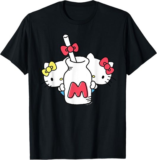 Hello Kitty and Mimmy Milk Bottle T-Shirt