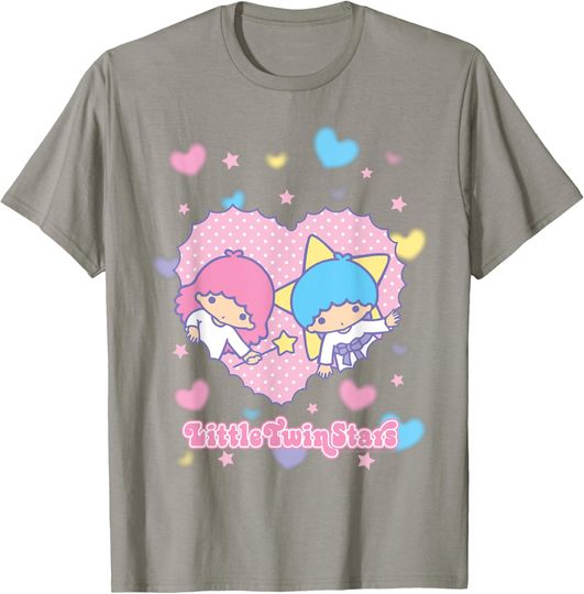 Little Twin Stars Retro Logo Valentine T-Shirt