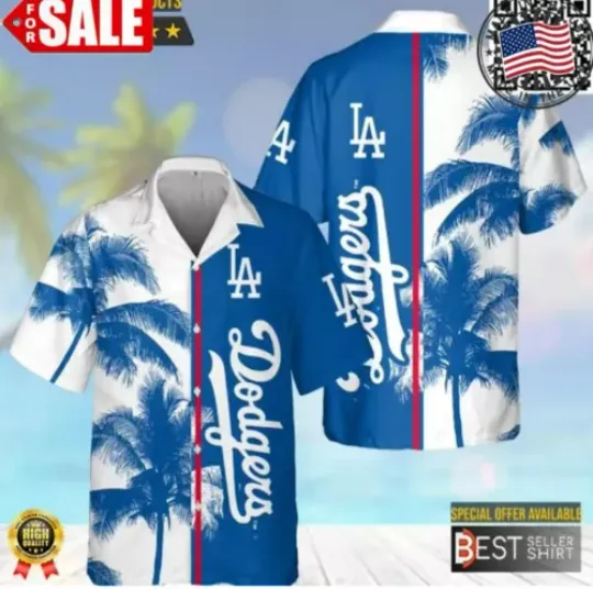 LA Dodgers Hawaiian Shirt   For Mom Mom gift Halloween gift art_gt1_99