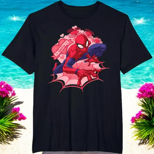 Spider-Man Hearts Valentine's Day T Shirt