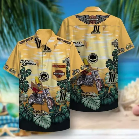 Hawaiian Shirt Haarleyy Davidson Hawaii Shirt Design 3D Full Printed Sizes S 8211