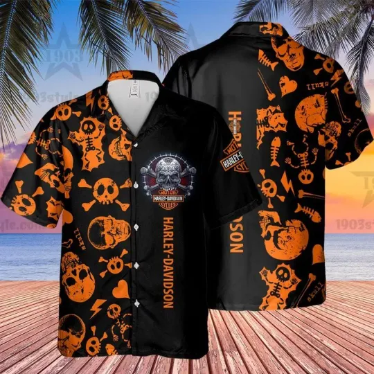 Hawaiian Shirt Haarleyy Davidson Hawaii Shirt Design 3D Full Printed Sizes S 8211