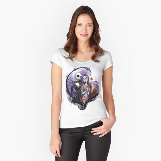 Romantic Jack Skellington and Sally Valentine's Day T-Shirt