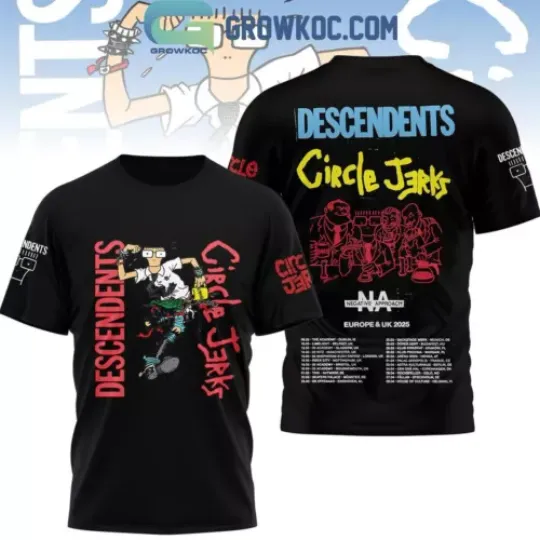 Descendents Circle Jerks Europe And UK Tour 2025 T-Shirt 3D