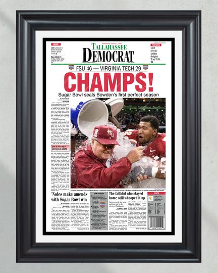 2000 FSU Seminoles Sugar Bowl Triumph: CHAMPS!