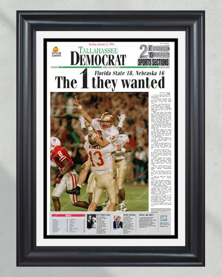 1993 Florida State Seminoles NCAA College Football National Champions