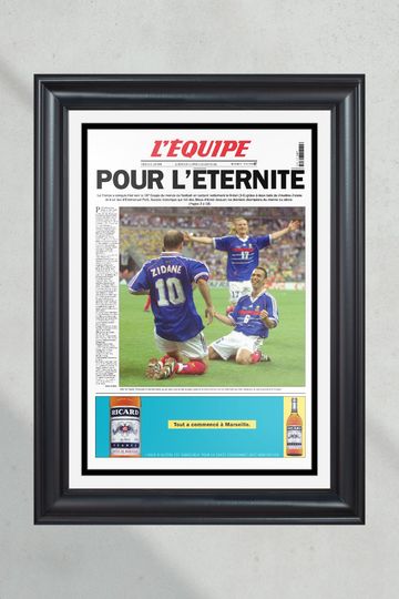 1998 World Cup France Defeats Brazil 'POUR L'ETERNITE' L'Equipe's