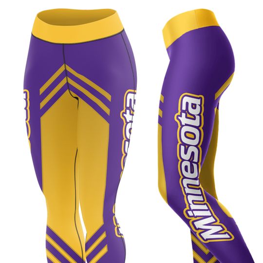 Minnesota Football Stripe Leggings