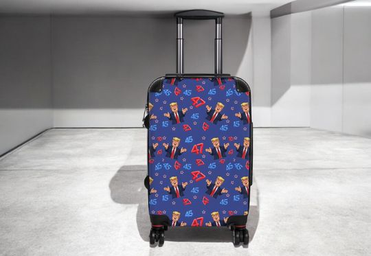 Donald Trump Suitcase, Travel Luggage Bag for Politics Supporters