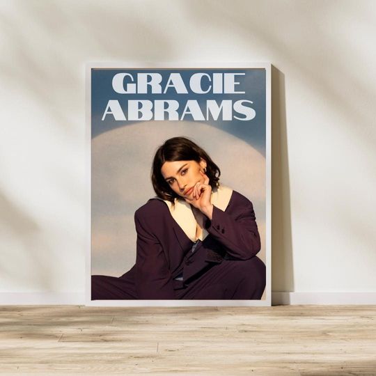 Gracie Abrams Poster, Music Wall Art, Gracie Abrams Print, Portrait Poster, The Secret of Us Print Poster