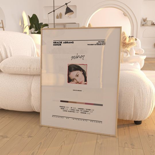 Gracie Abrams - Minor Poster | Music Tour Poster | Gift For Fan