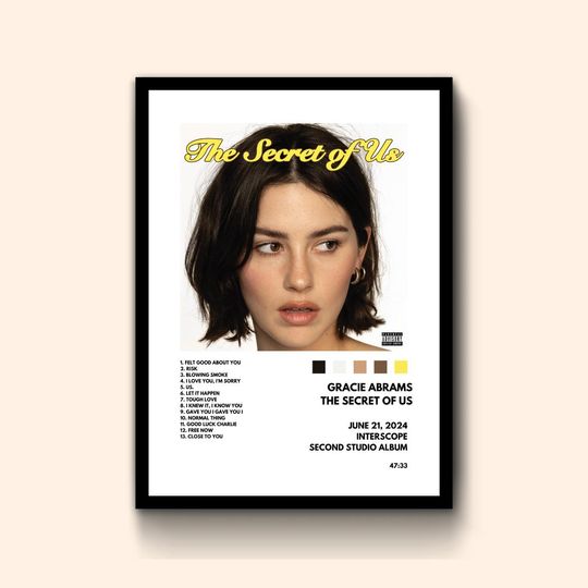 Gracie Abrams | The Secret of Us Album Poster | Music Tour Poster | Gift For Fan