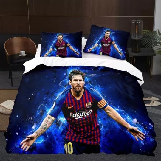 3D Messi Football Bedding Set | Soccer Bedding | Gift