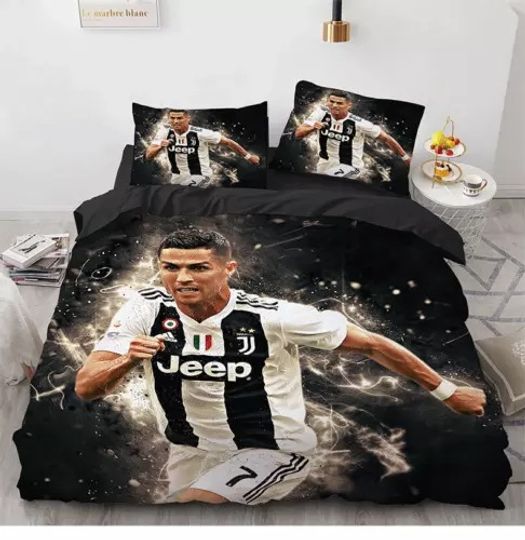 Football Star Ronaldo Bedding Set | Soccer Bedding | Gift
