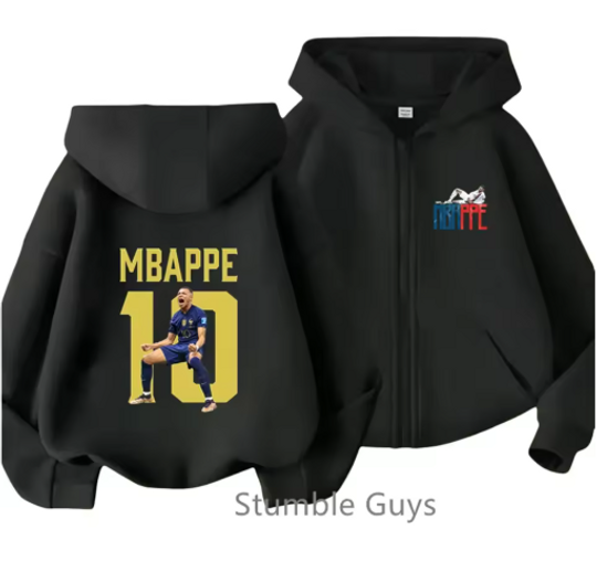 Boys Mbappe Double Sided Zip Hoodies