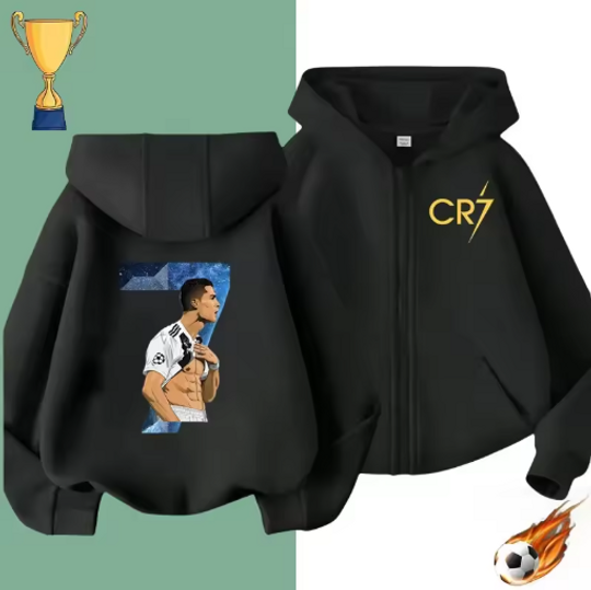 Euro Ronaldo Football stars Double Sided Zip Hoodies