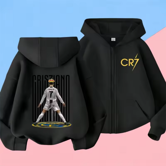 Ronaldo Messi CR7 Double Sided Zip Hoodies