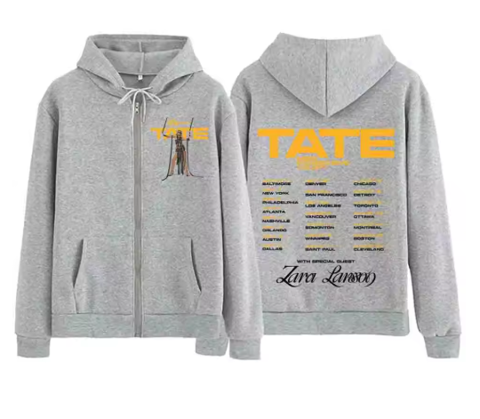 Tate McRae Miss Possessive World Tour 2025 Zipper Hoodie