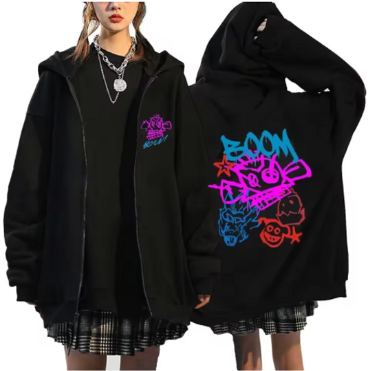 Arcane-Jinx Double Sided Zip Hoodies
