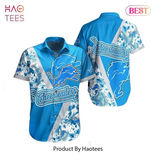 Detroit Lions Hawaiians Shirt, Flower Sunday Football Hawaiians Shirt