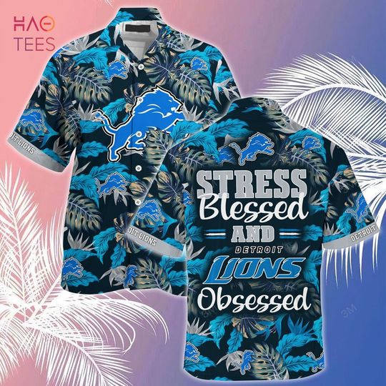 Detroit Lions Hawaiians Shirt, Flower Game Day Football Hawaiians Shirt