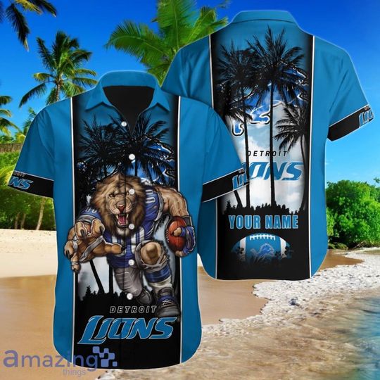 Personalized Detroit Lions Hawaiians Shirt, Sunday Football, Detroit Hawaiians Shirt