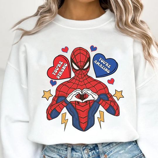 Spiderman Valentines Shirt, Amazing Spiderman Sweatshirt, Spidey Superhero Shirt, Spiderman Across the Spiderverse, Spiderman Birthday Gift