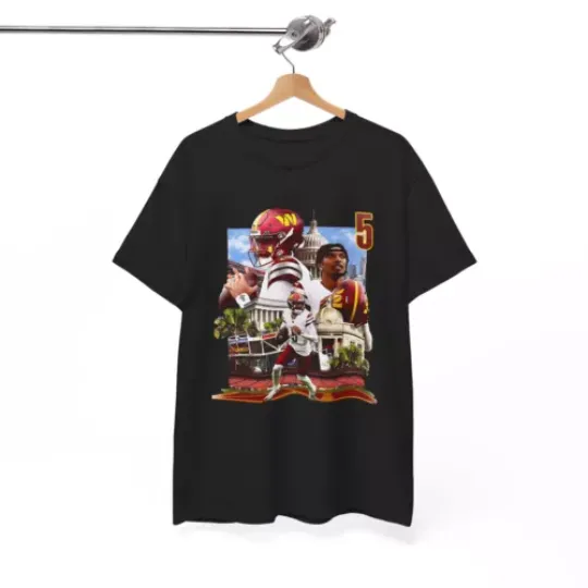 Jaden Daniels football Rookie Washington Commanders Graphic Tee