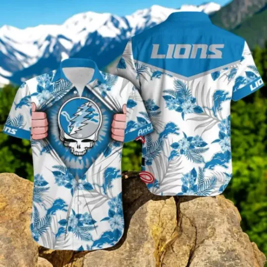 Personalized Detroit Lions Hawaiian Shirt Grateful Dead Best Hawaiian Shirts