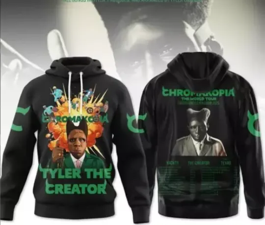 Tyler The Creator 2025 Upcoming The World Tour Chromakopia Hoodie 3D Hoodie