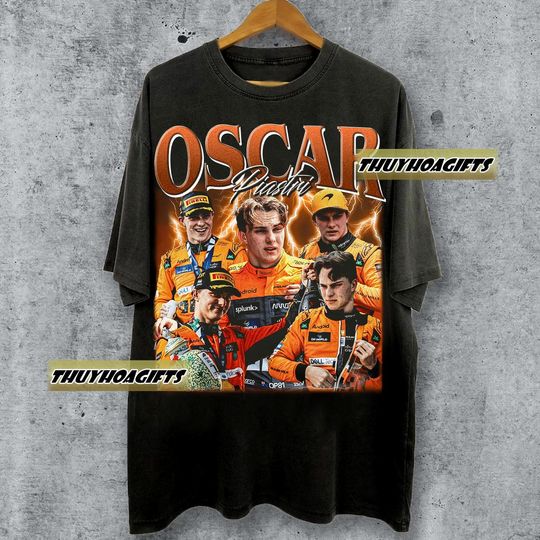 Limited Oscar Piastri Vintage 90s Bootleg T-shirt, Retro Racing Driver Gifts For Man And Women Unisex T-Shirt