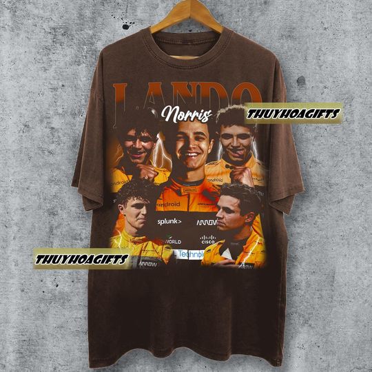 Limited Lando Norris Vintage 90s Bootleg T-shirt, Retro Racing Driver Tee Gifts For Man And Women Unisex T-Shirt