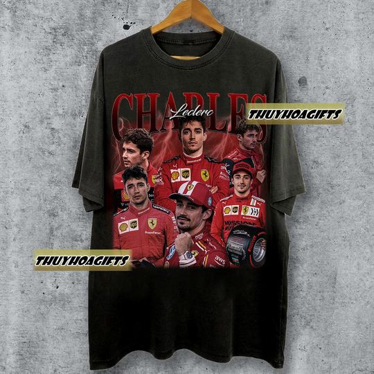 Limited Charles Leclerc Vintage 90s Bootleg T-shirt, Retro Racing Driver Gifts For Man And Women Unisex T-Shirt