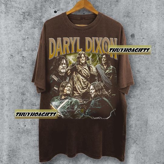 Limited Daryl Dixon Vintage 90s Bootleg Tshirt, Retro Daryl Dixon Gifts For Man And Women Unisex Shirt