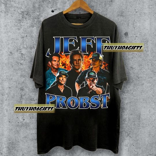 Limited Jeff Probst Vintage 90s Bootleg T-shirt,  Jeffrey Probst Bootleg Tee For Man And Women Unisex T-Shirt