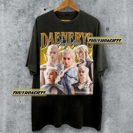 Limited Daenerys Targaryen Vintage 90s Bootleg T-shirt, , Daenerys Targaryen Bootleg Tee For Man And Women