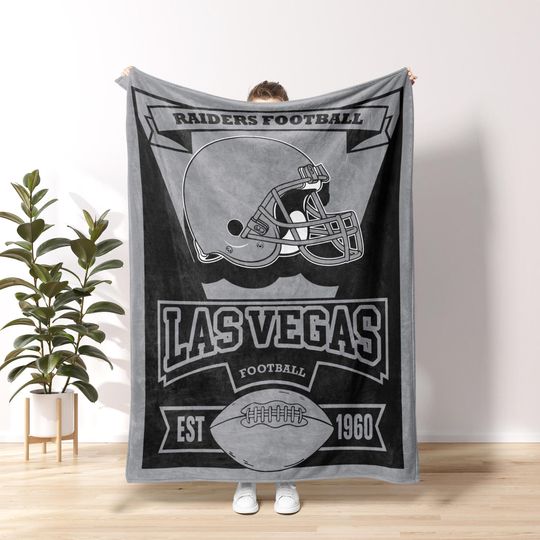 Las Vegas Football Blanket,Retro Las Vegas Football Blanket,Las Vegas Football Christmas Raider Fans Gift