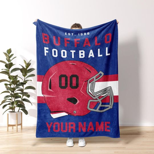 Buffalo Football Personalized Blanket,Buffalo Bill Blanket, Buffalo New York,Buffalo Bill Fan Gift