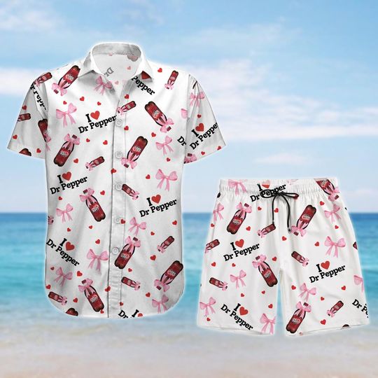 Dr Pepper Hawaiian Shirt, Soda Drink Hawaiian Shirt