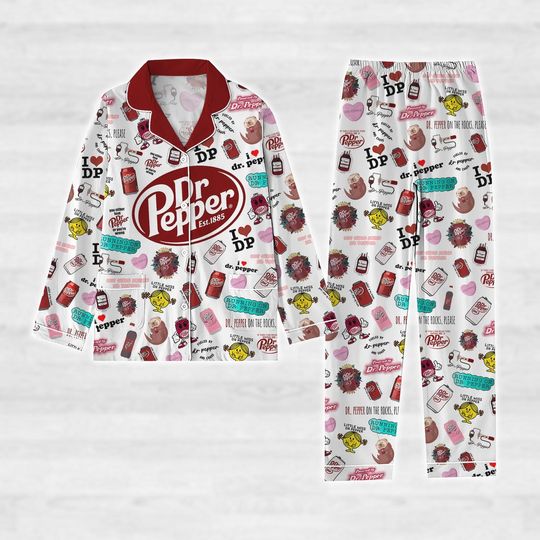 Dr Pepper Pajamas Set, Dr Pepper Est 1885 Pajamas