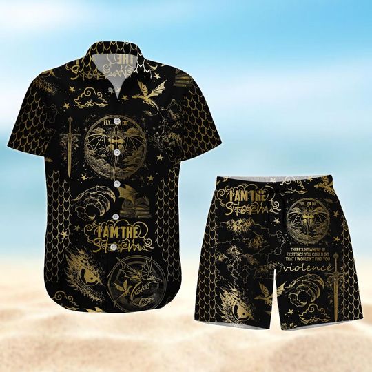 Fourth Wing Button Shirt, Basgiath War College Hawaii Shirt, Dragon Rider Shirt, Summer Man Shorts, Bookish Lover Costume