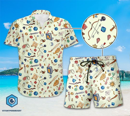 Dungeons Dragons Hawaii Shirt, DnD Video Game Shirt, DnD Hawaiian Shirt, Video Games Merch, DnD Shirt, Gamer Gifts
