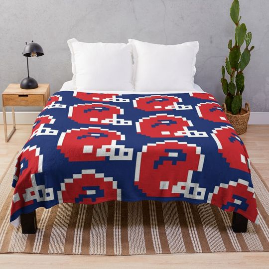 8-Bit Buffalo Throw Blanket