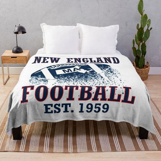 NEW ENGLAND FOOTBALL Throw Blanket
