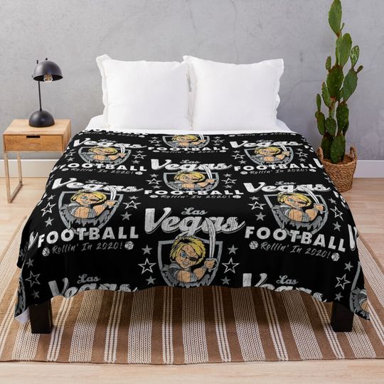 las vegas raiders chucky 2020  Throw Blanket