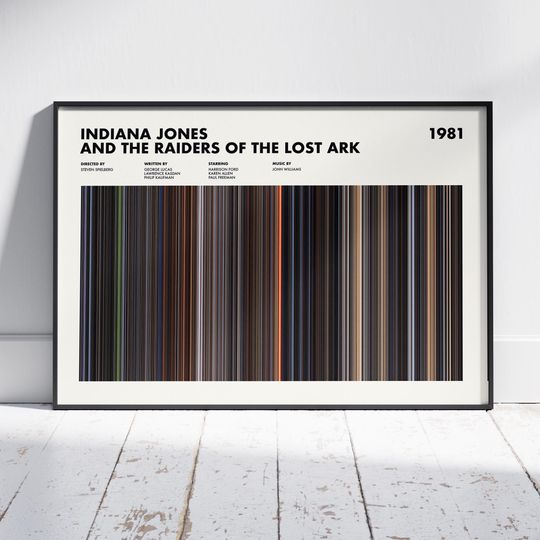 Indiana Jones and the Raiders of the Lost Ark Poster, Indiana Jones Print, Indiana Jones Movie Poster, Indiana Jones Colors