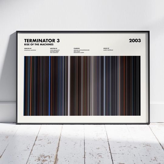 Terminator 3 Poster, Terminator 3 Print, Terminator 3 Movie Poster, Terminator 3 Wall Art, Terminator 3 Colors