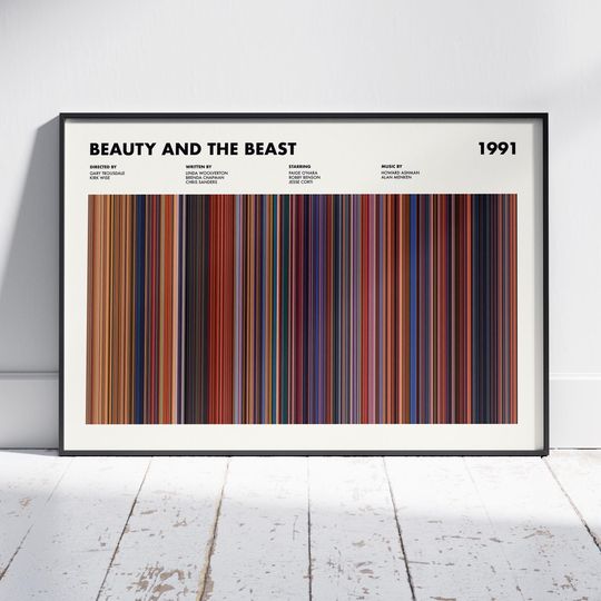 Beauty and the Beast Poster, Beauty and the Beast Print, Beauty and the Beast Movie Poster, Beauty and the Beast Colors