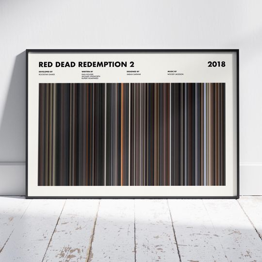 Red Dead Redemption 2 Poster, RDR2 Poster, RDR2 Print, RDR2 Art, Gamer Gifts, Gifts for Gamers, Red Dead Redemption Print